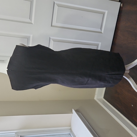 TALBOTS BLACK LINEN DRESS SIZE 8 - Picture 3 of 5